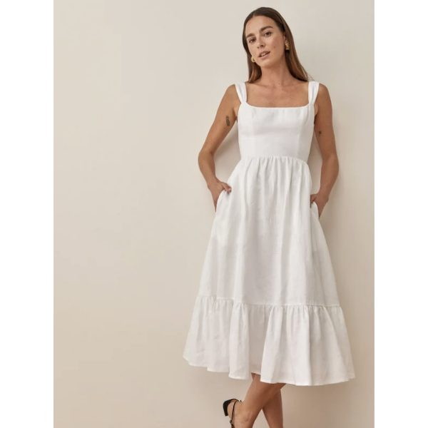 casual white summer dresses