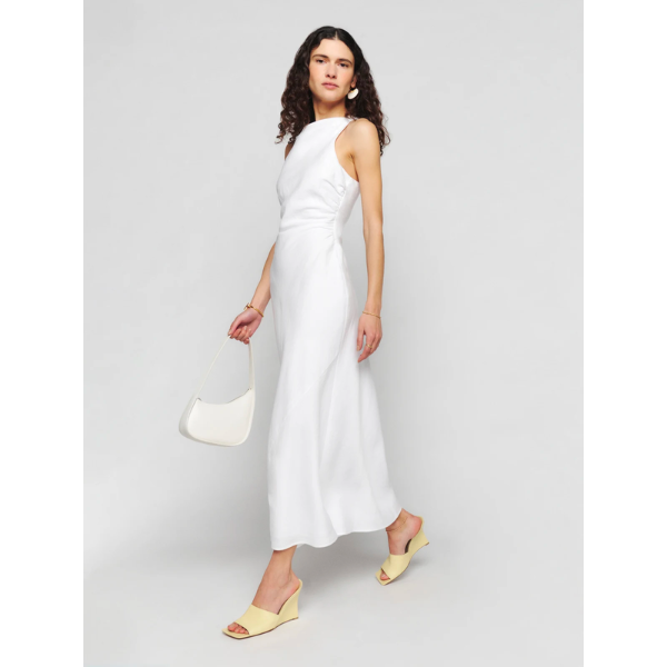 Reformation Casette Linen Dress