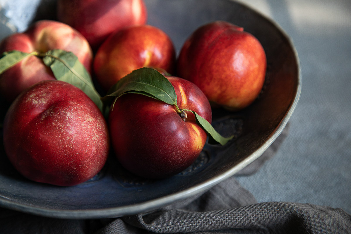 Seasonal Summer produce - Nectarine on Bowl - Summer Recipes