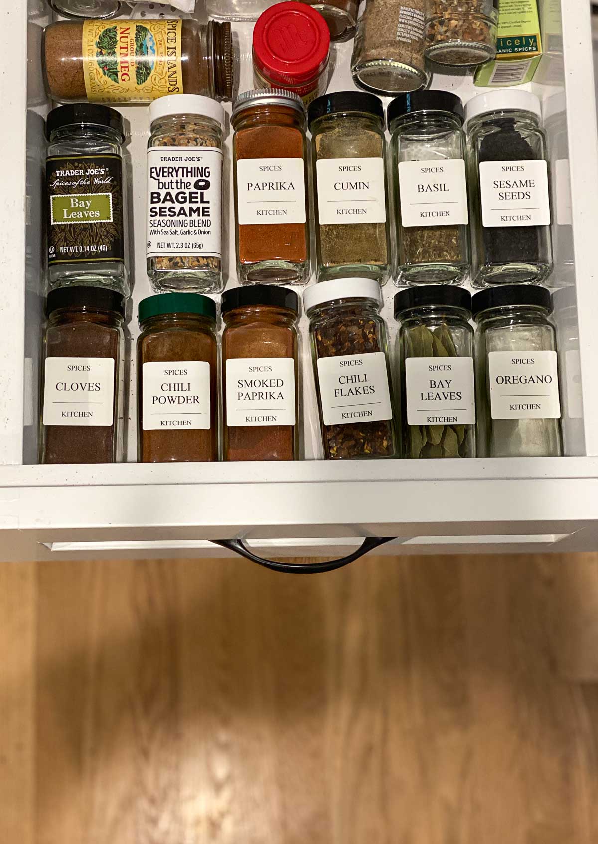 DIY Label Spice Drawer