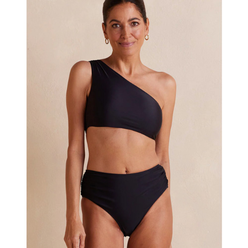 Summersalt The Ruched Sidestroke Bikini Top & The High Leg Mid Rise Bikini Bottom
