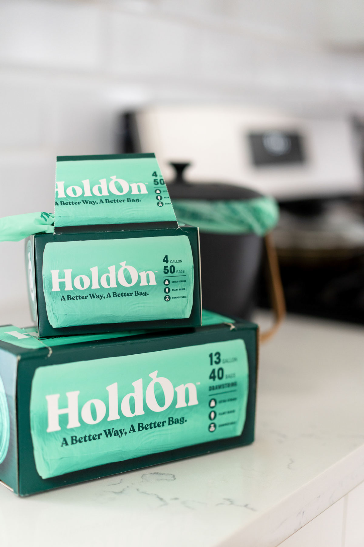 We used HoldOn's compostable trash and storage bags for a few