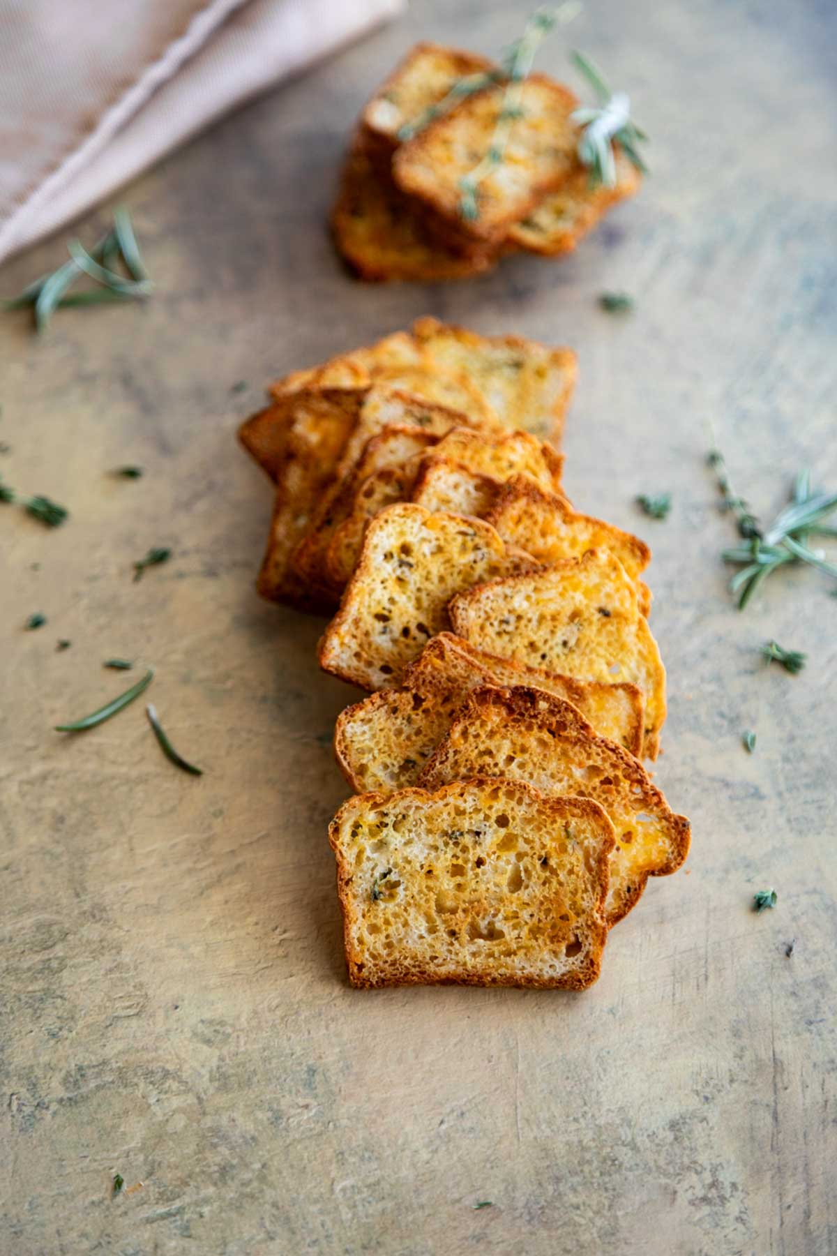Homemade Cheese Crackers with Rosemary