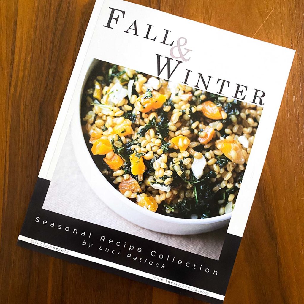 Fall & Winter Seasonal Cookbook