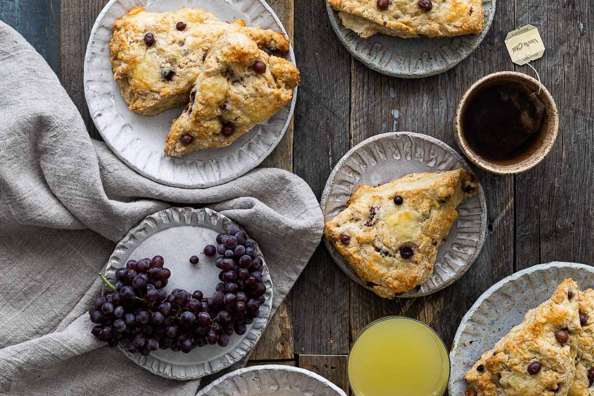 Champagne Grape Scones with Brie Champagne Grape Scone Recipe