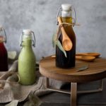 DIY Food GIft - Homemade Salad Dressing in Gift Bottles with Twine & Small Wooden Spoon