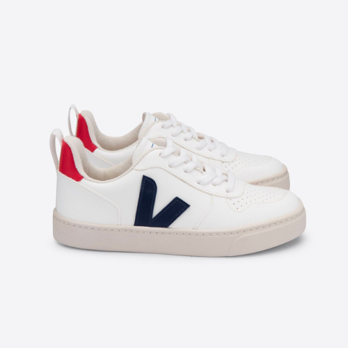 Veja V-10 Laces CWL While Cobalt Pekin