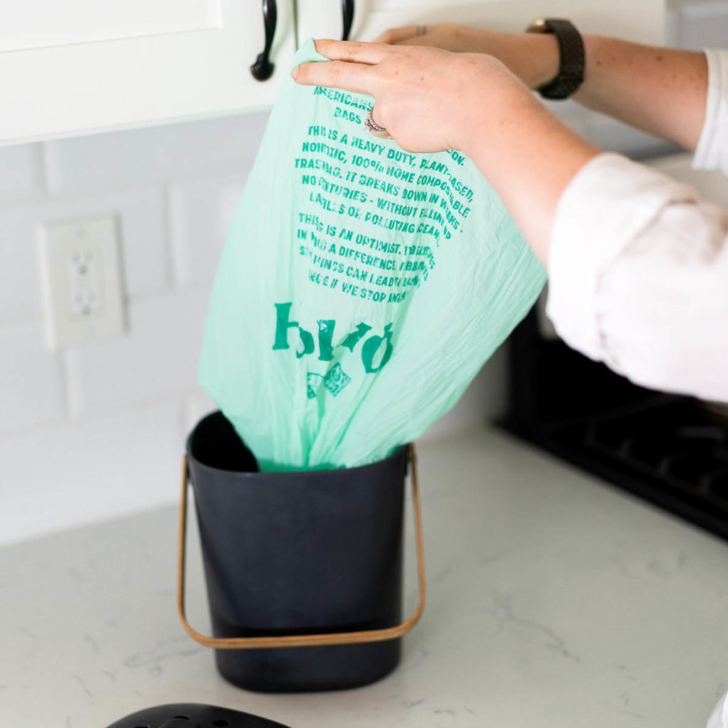 compostable trash bags - sustainable swaps