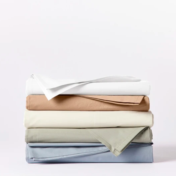 COYUCHI 300 Thread Count Organic Percale Sheets