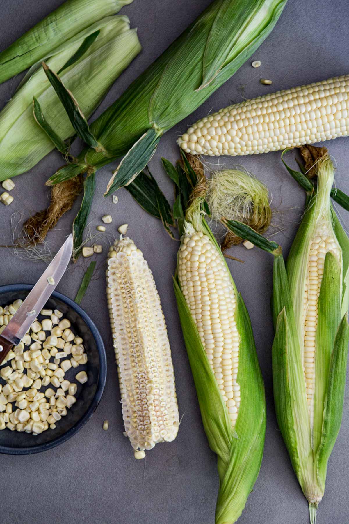 corn on the cob - shucked