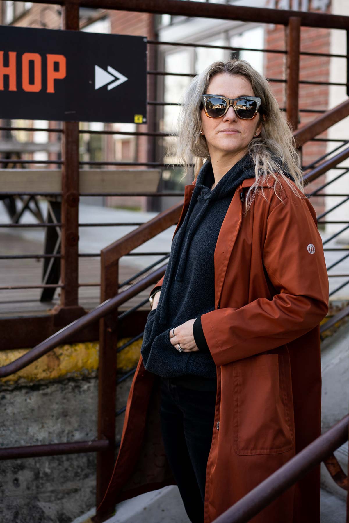 Burnt Orange Coat outfit