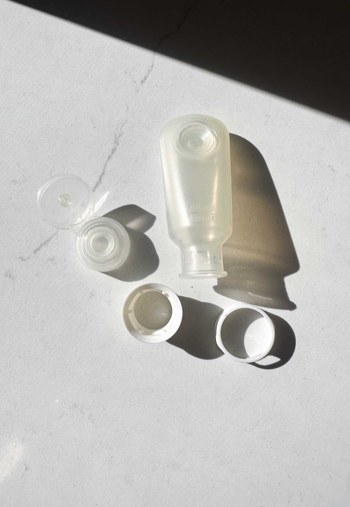 GoToobs silicone travel bottles for shampoo and conditioner