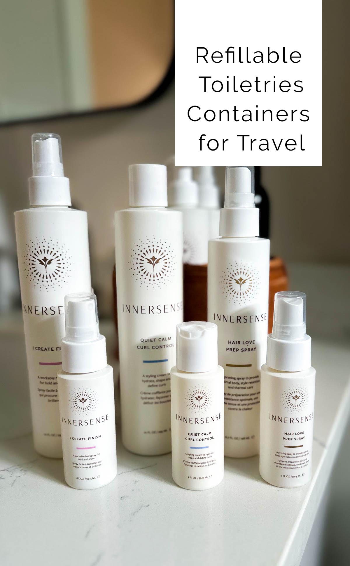 Refillable Travel Containers for Sustainable Travel