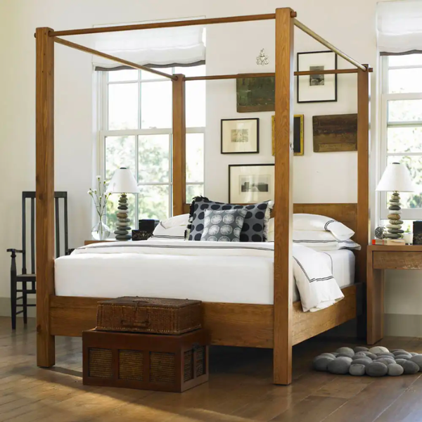 Viva Terra Vintage Fir West Linn Canopy Beds - Sustainable Bedroom Furniture Brands