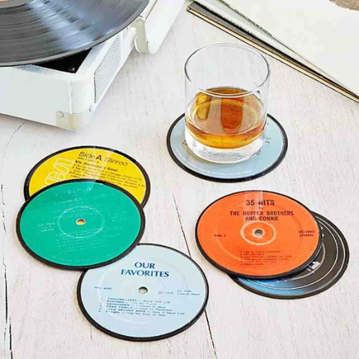 Uncommon Goods Upcycled Record Coasters