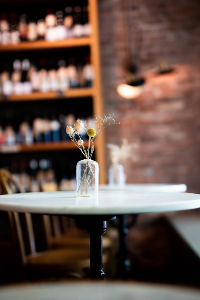 Dried Flower Decor at Betty Wine Bar