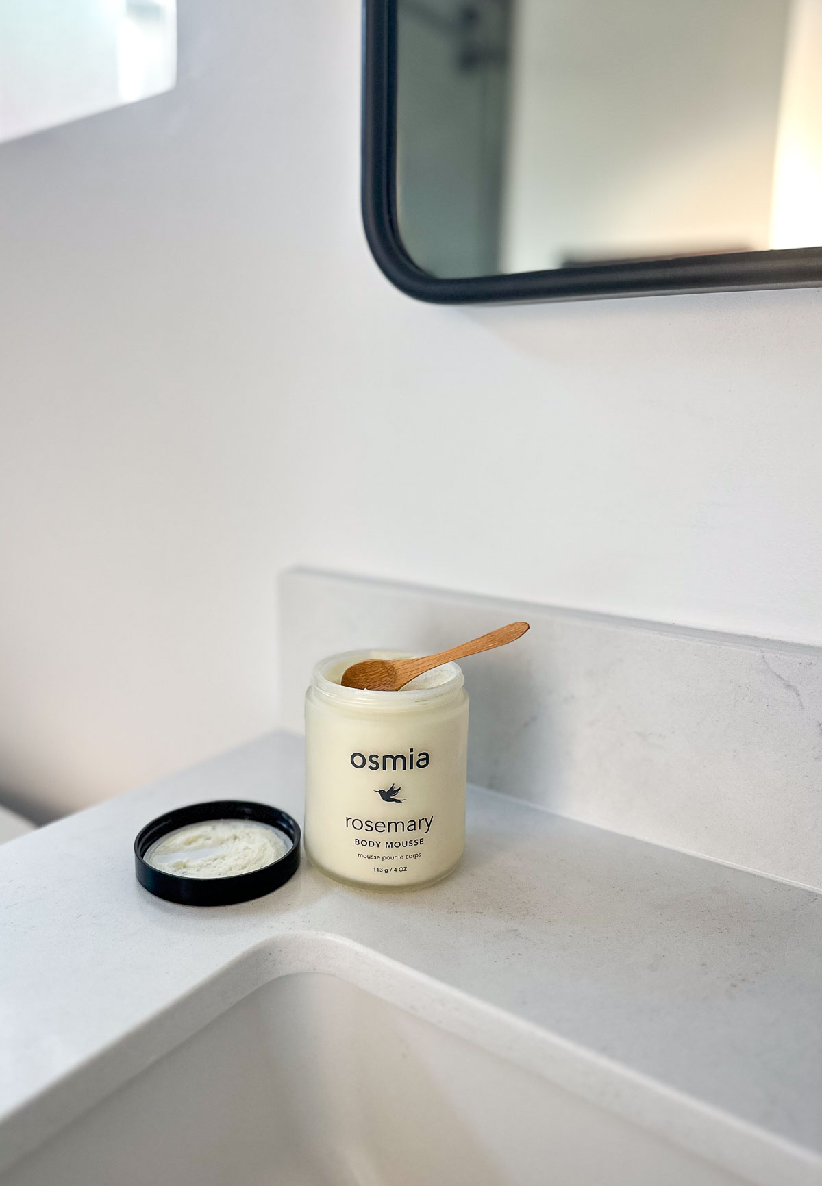 Osmia Organics Body Mousse on Counter