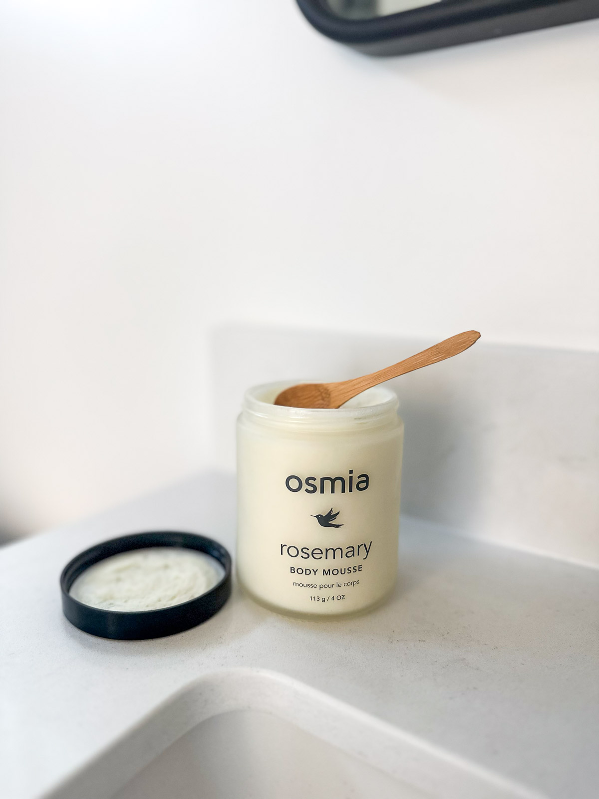 Osmia Organics Body Mousse on Counter