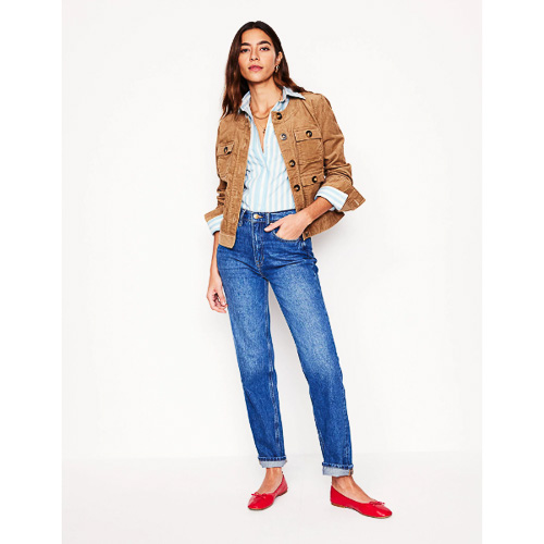 Boden - High Rise Rigid Straight Jeans