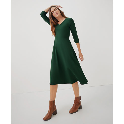 Fit and Flare Midi Party Dress