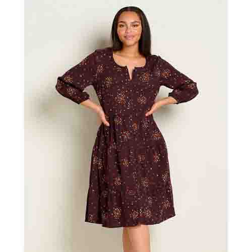 Manzana Tiered Long Sleeve Dress