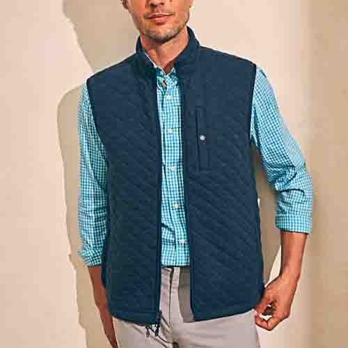 Faherty Epic Quilted Fleece Vest