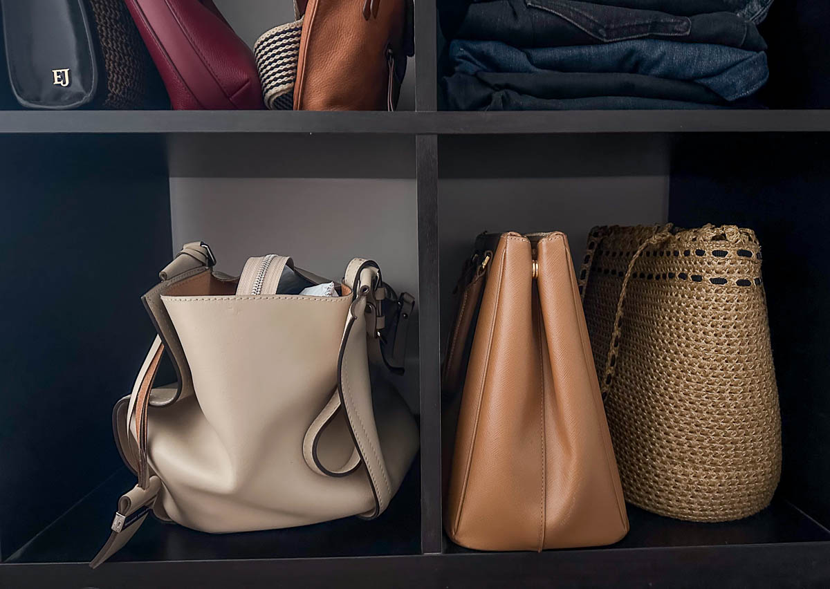 How to Store Purses - Purses on Shelf