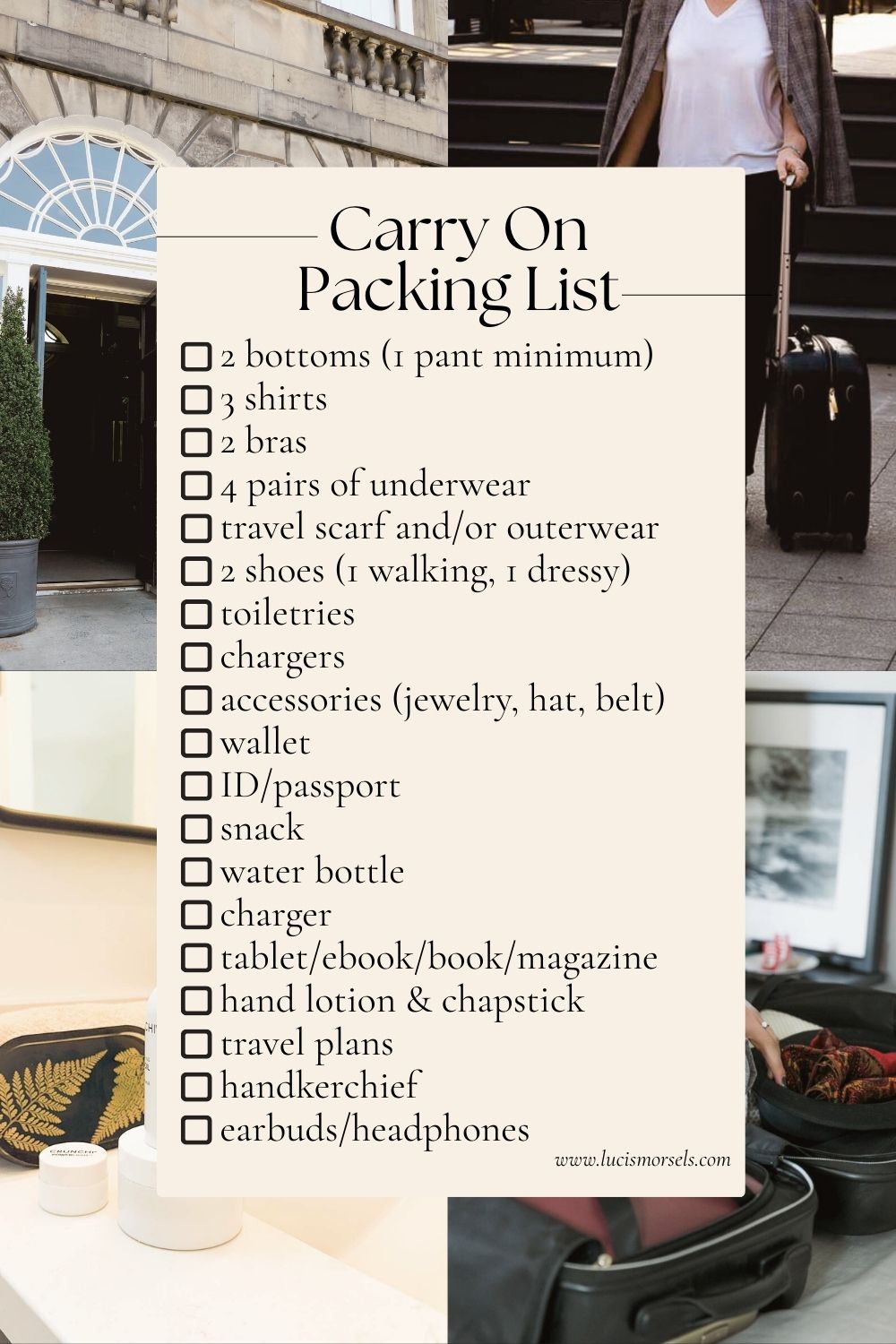 Carry On Packing List