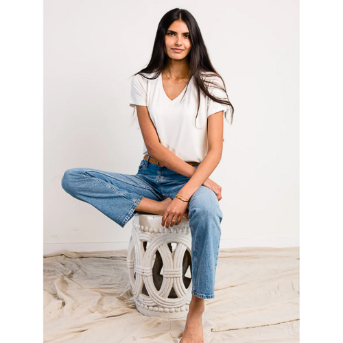 Able Meghan Drapey V-Neck Tee