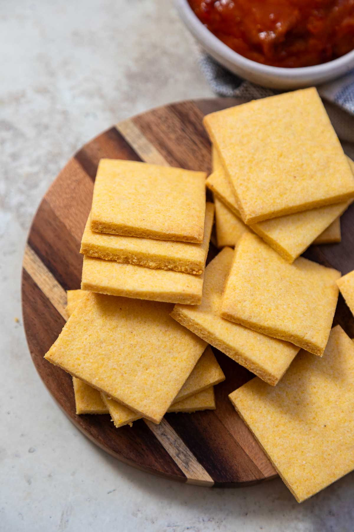 Cornbread Crackers Recipe with Cornmeal