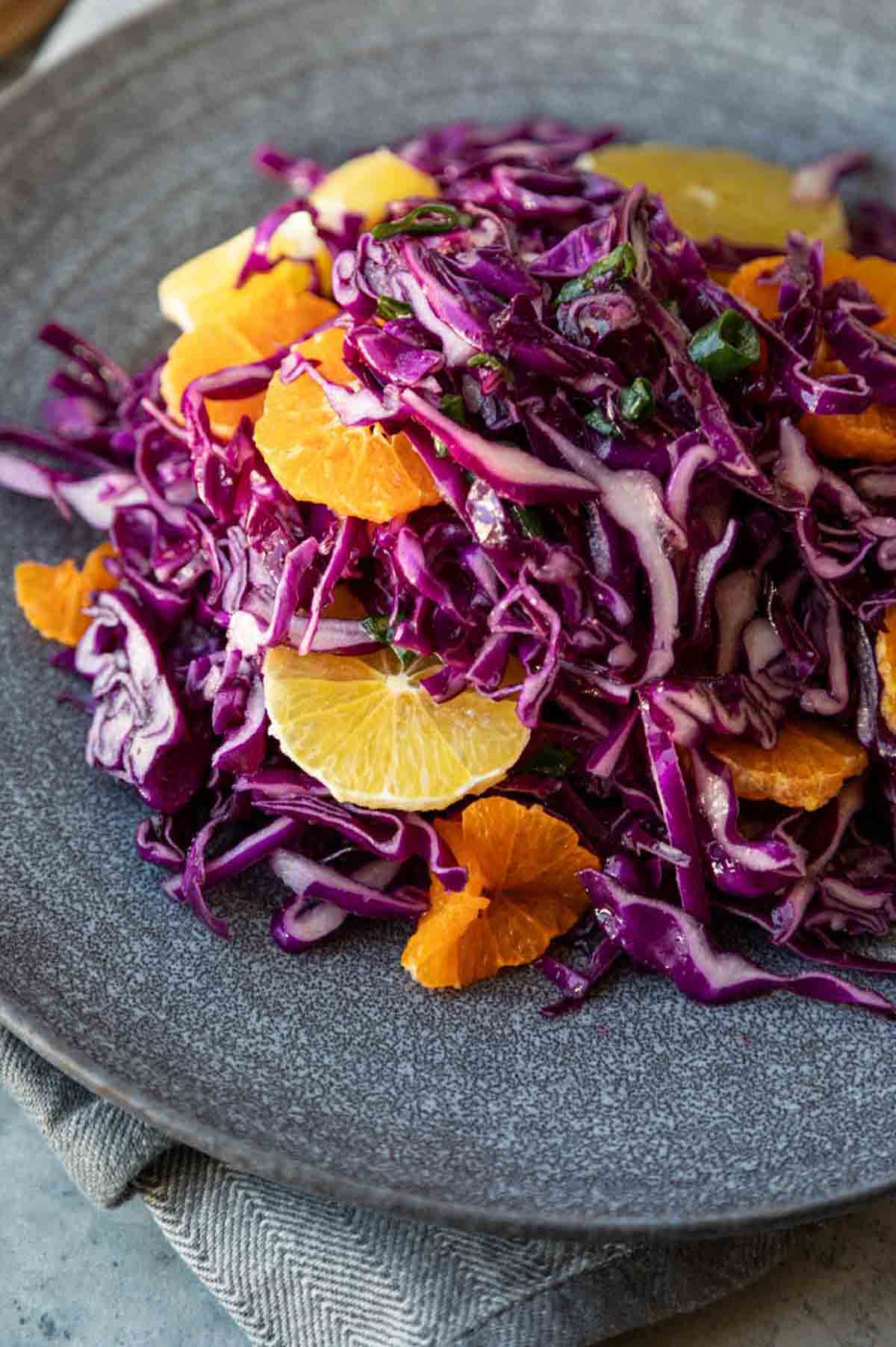 Purple Cabbage Coleslaw