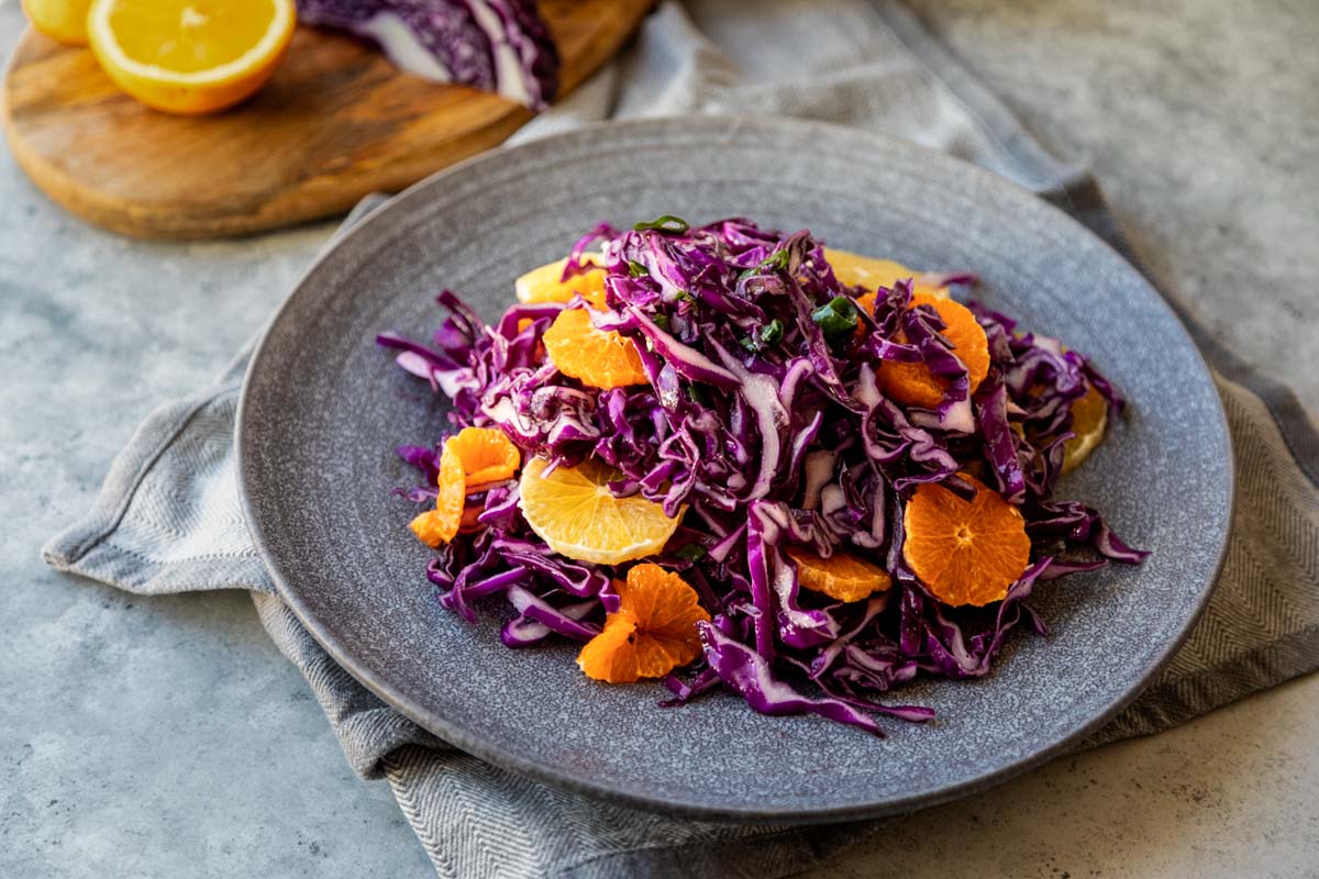 Purple Cabbage Cole Slaw