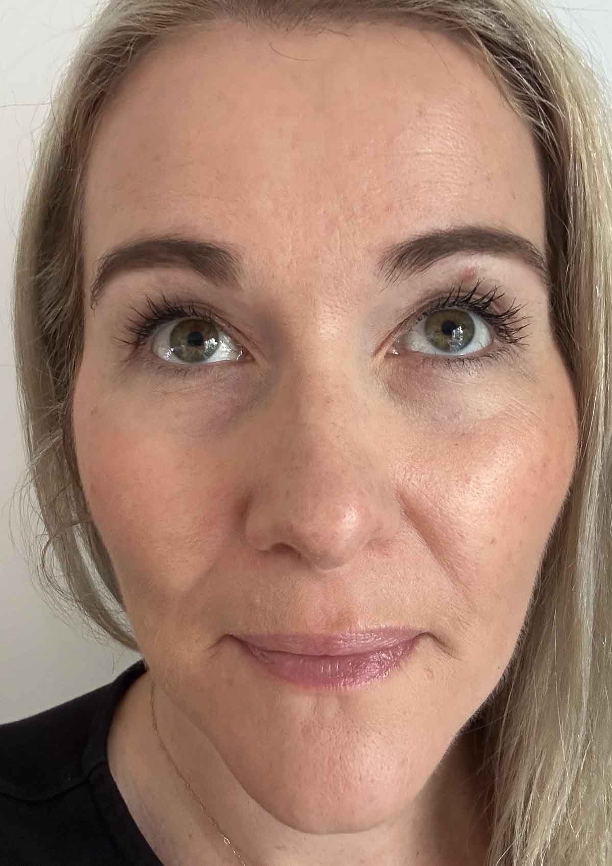 finished look on natural makeup with focus on concealer - Best under eye concealer for mature skin